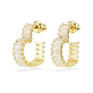 Aros Swarovski Matrix Dorado