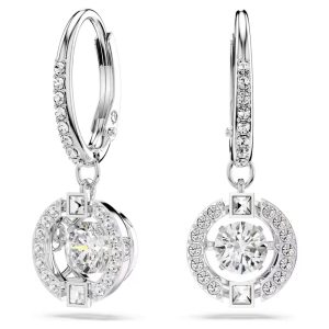 Aros Swarovski  Sparkling Plateado