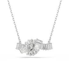 Collar Swarovski  Matrix Plateado