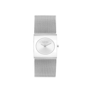 Reloj Calvin Klein 25100135  W Pulse Mesh Malla Plata 22 MM Con Caja